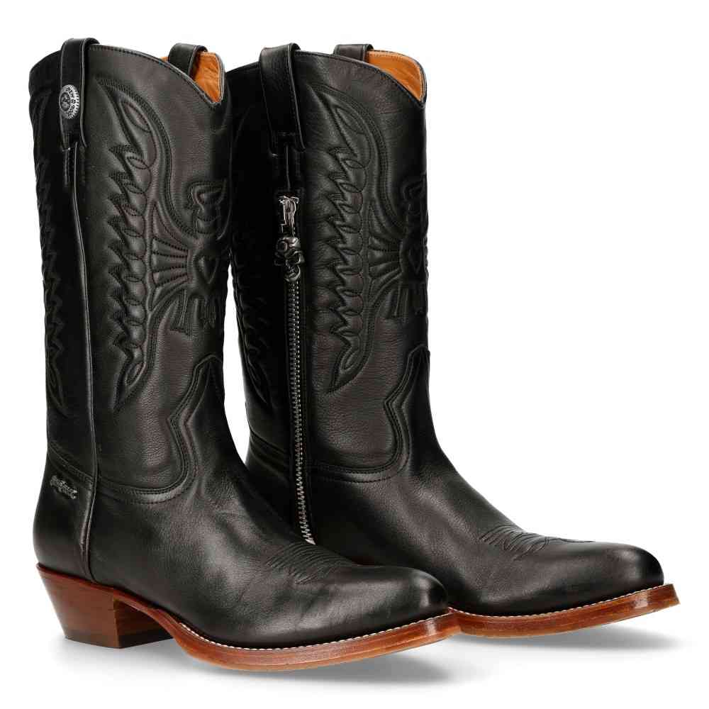 New Rock - M-7731C-C1 Knee high boot - Black